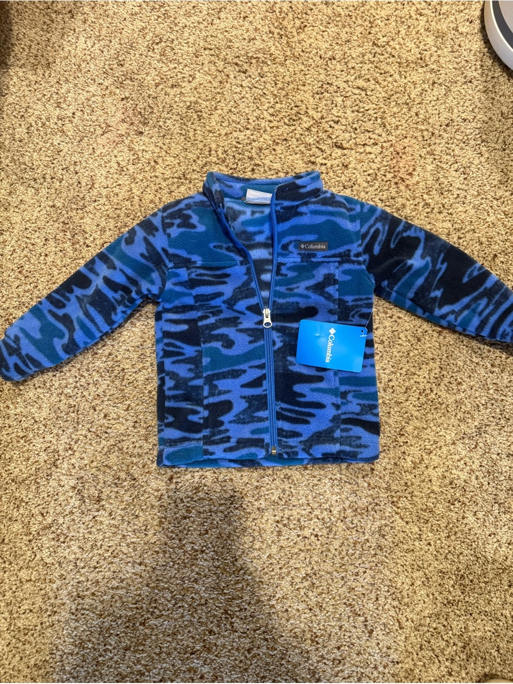 Columbia Boys Camo Fleece Jacket NWT